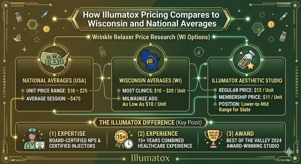 How Illumatox Pricing Compares to Wisconsin and National Averages