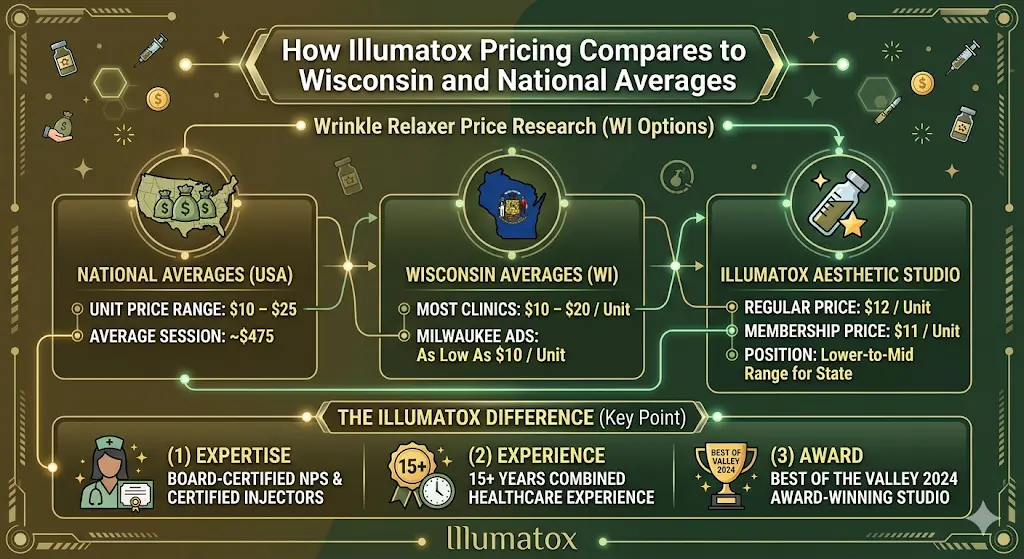 How Illumatox Pricing Compares to Wisconsin and National Averages
