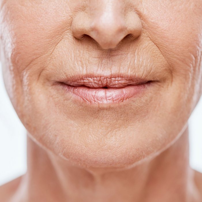 Cropped shot of a mature woman's mouth